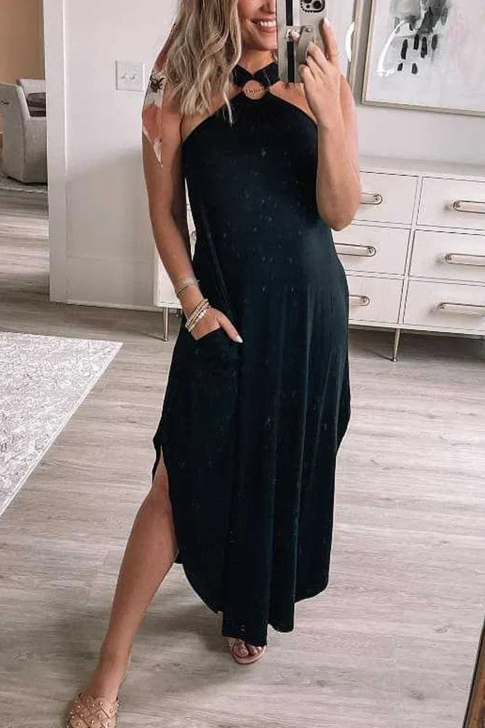 Himari Stylish Midi Dress, view 3 - Elena Harper