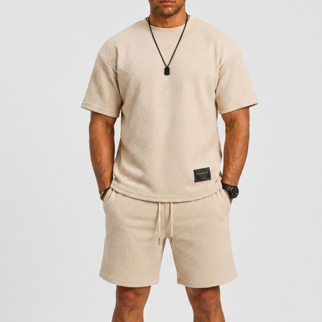 Harrington Oxford | Oversized T-Shirt And Shorts Set For Men