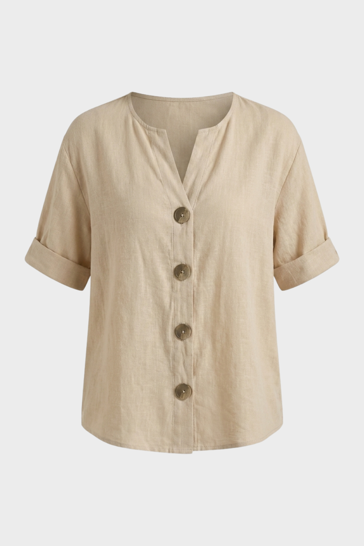 Women's Light Linen Blouse | Buttons
