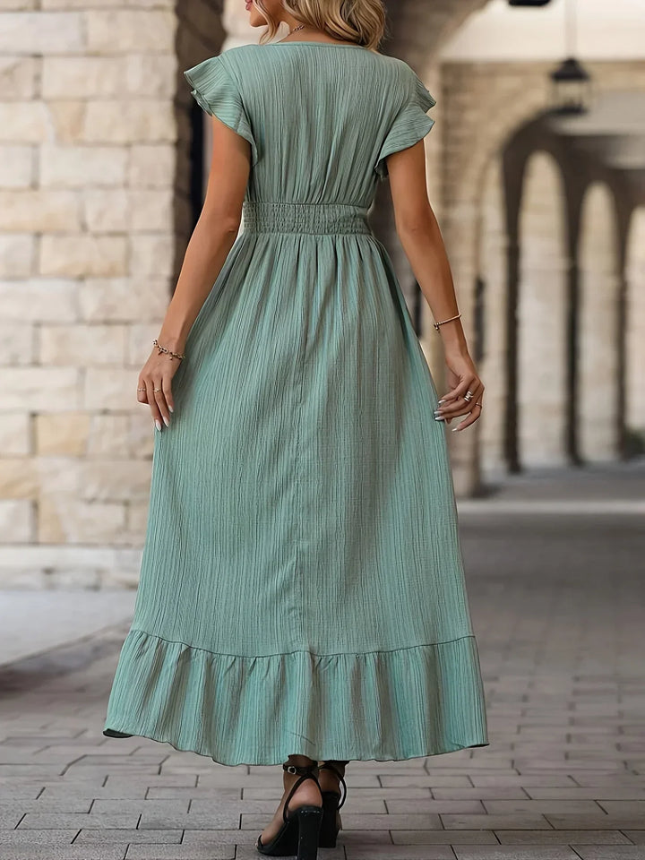 Eloise Ruffle Dress Versatile and Stylish, view 5 - Elena Harper