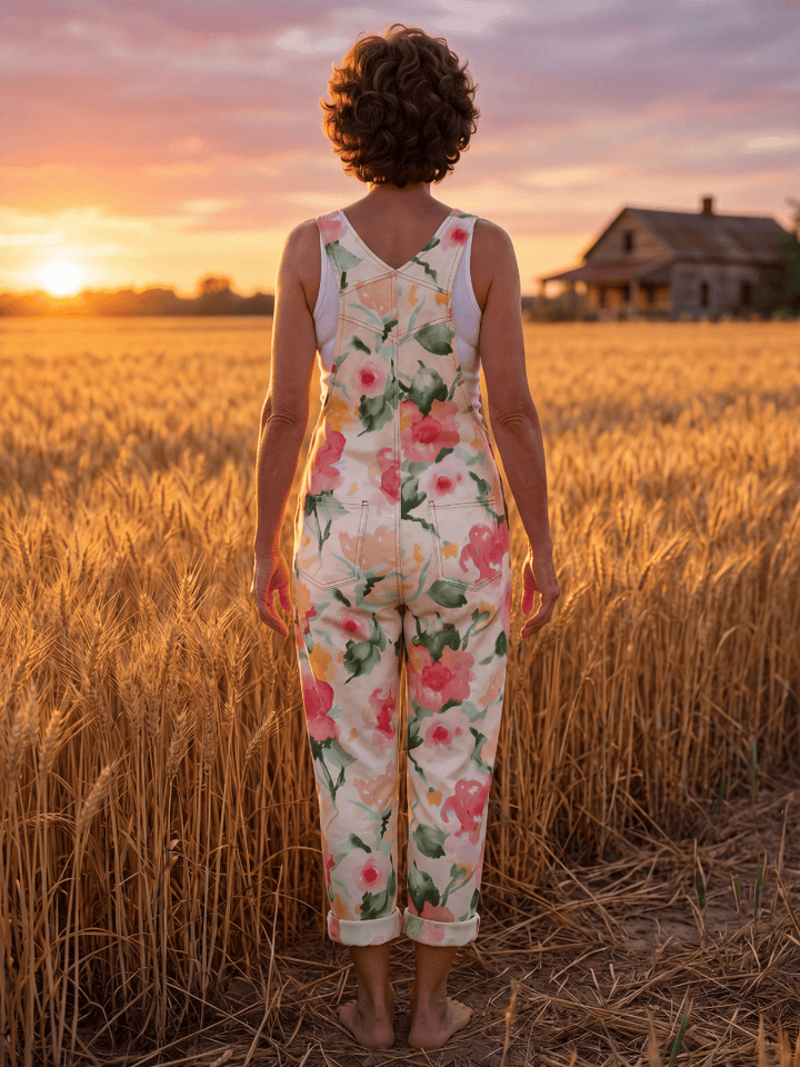 Jose™ soft floral jumpsuit by Emma & Rose Cape Town, featuring a lightweight fabric and delicate floral print.