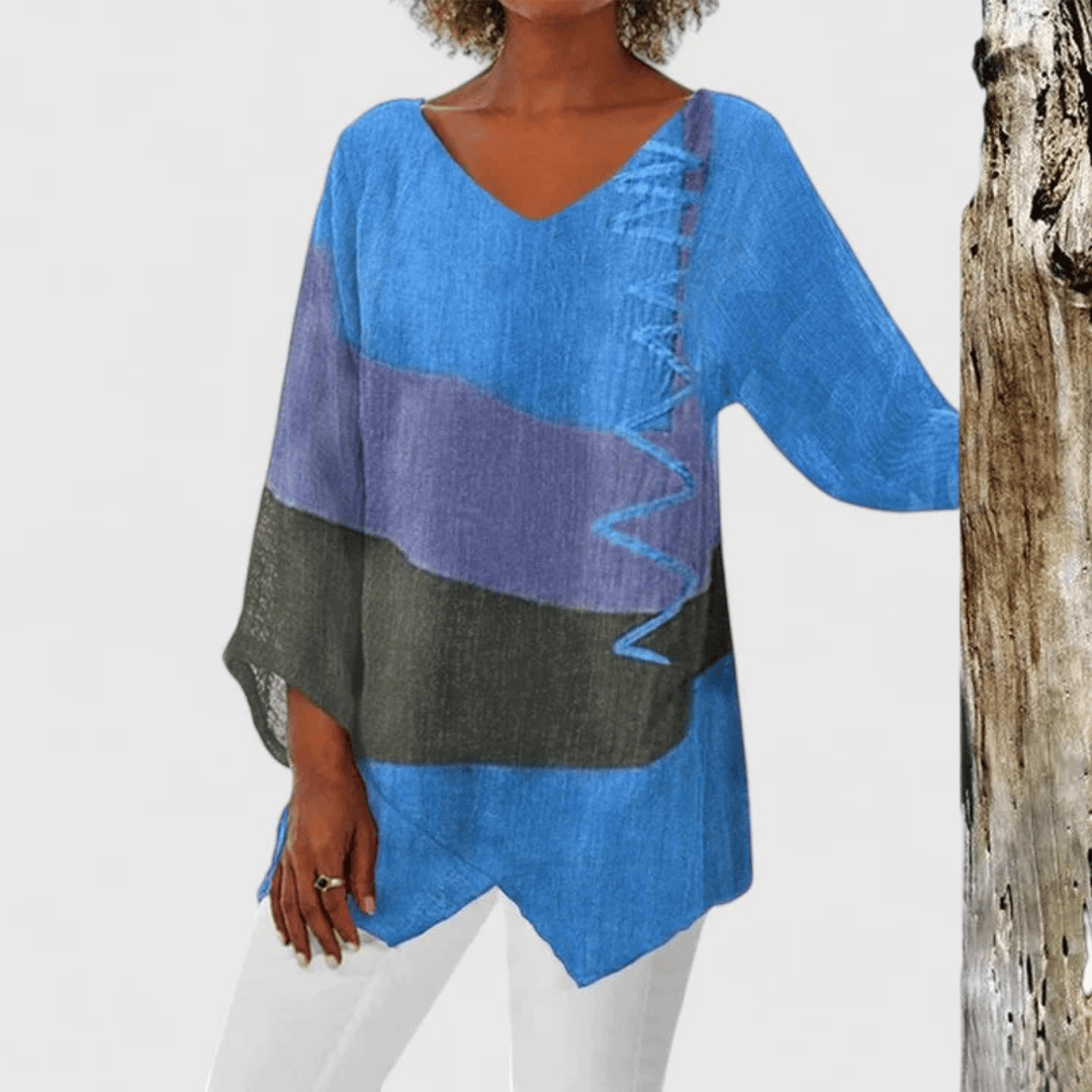 Elysia™  |  Sophisticated V-neck Tunic