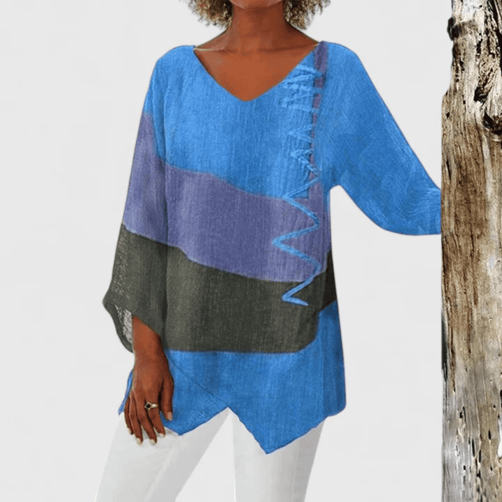 Elysia™  |  Sophisticated V-neck Tunic