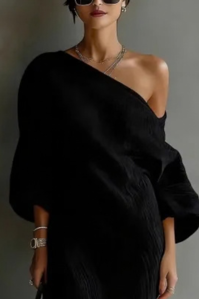 Alva™ | Elegant One Shoulder Maxi Dress