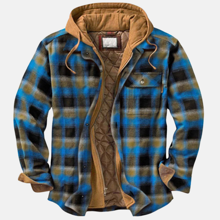Erich | Men's Casual Warm Checkered Jacket with Buttons