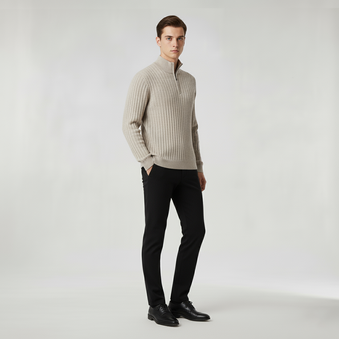 Finn™  |  Collar Half Zip Sweater