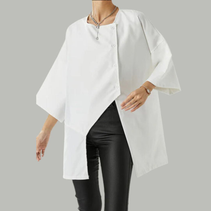 Barbara - Elegant Asymmetrical Blouse