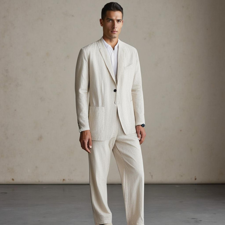 LAURENT MONACO | LIN BLEND SUIT FOR MEN