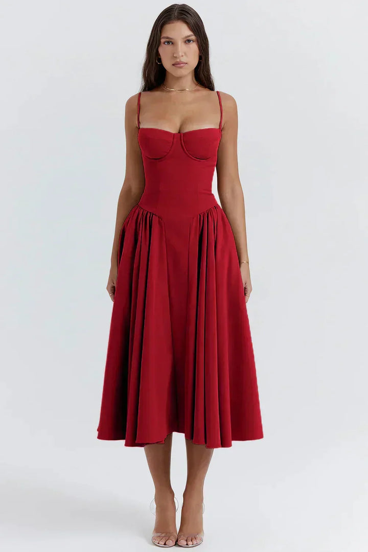 Strapless Corset Dress with Fitted Bodice | Ideal for Spring and Summer