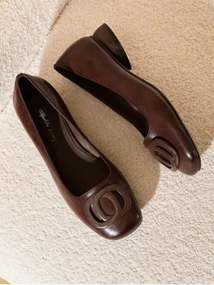 Norelle™ | Comfortable Orthopedic Ballerinas with Square Toe