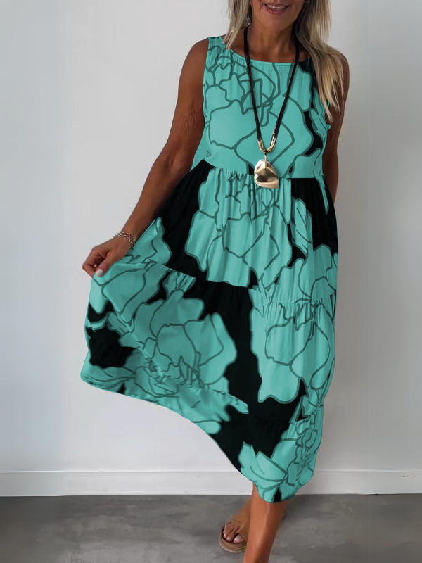 Teresa™  |  Elegant Dress Floral Print