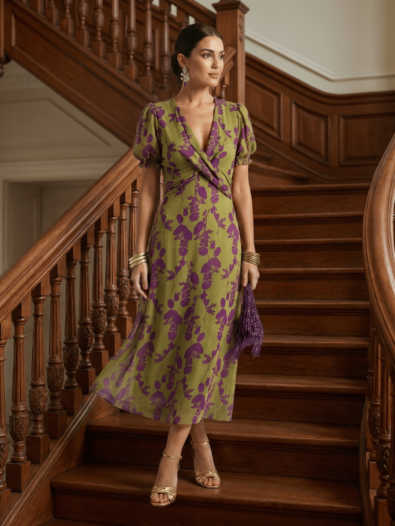 Virel™  |  Relaxed Floral Midi Dress