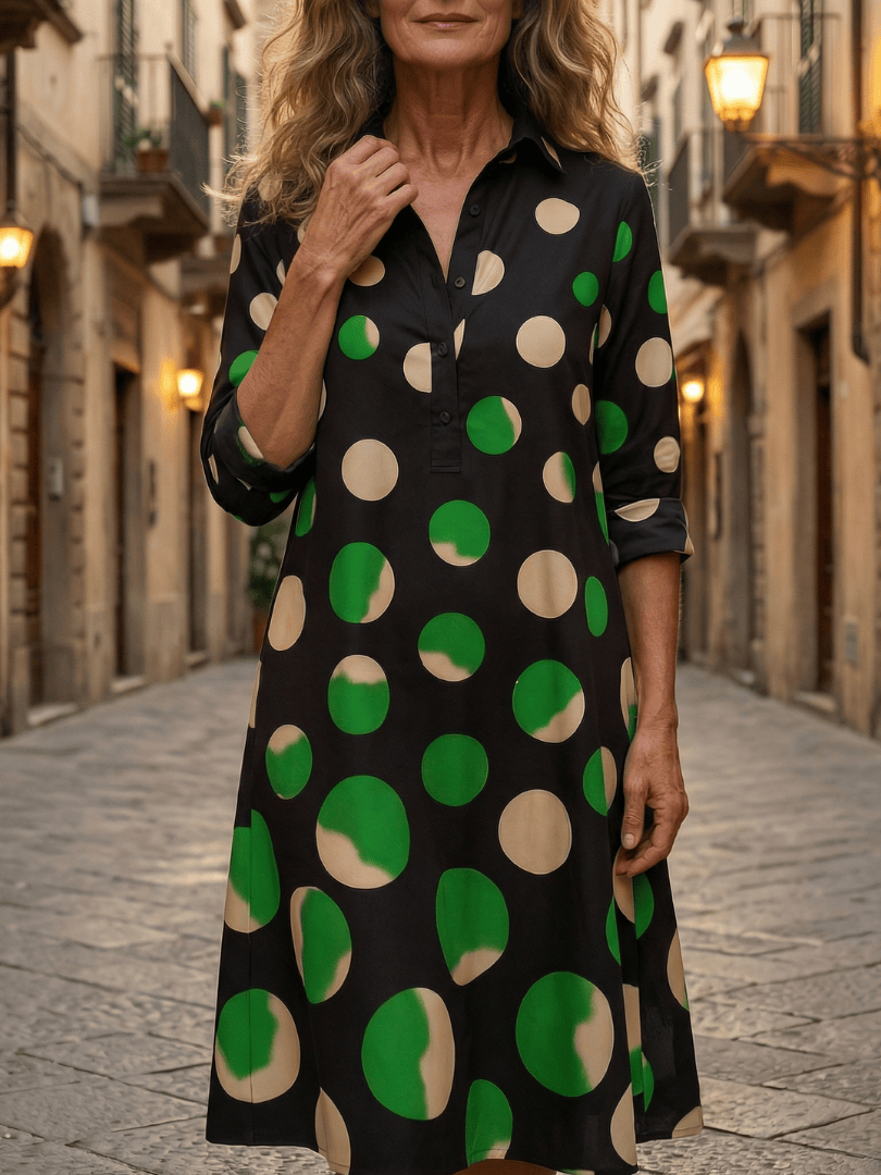 Kaia™ Dinner Walk Dress by Emma & Rose Cape Town, featuring a stylish, elegant dress with intricate design details and flowing fabric.