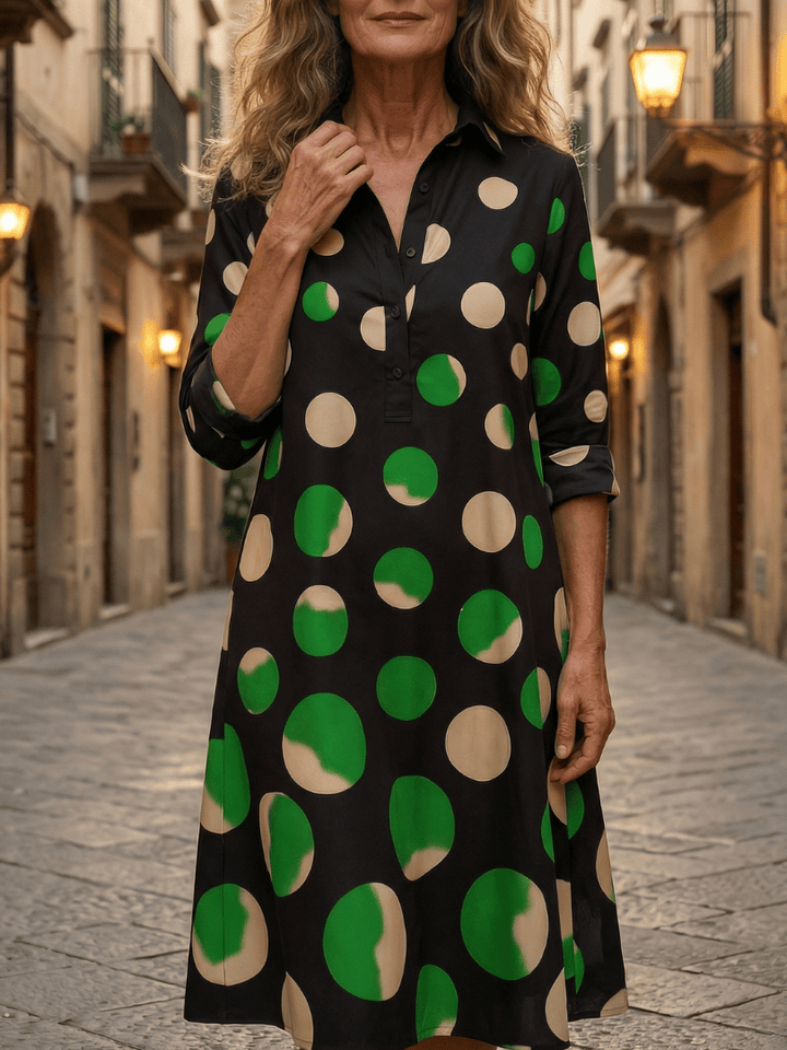 Kaia™ Dinner Walk Dress by Emma & Rose Cape Town, featuring a stylish, elegant dress with intricate design details and flowing fabric.