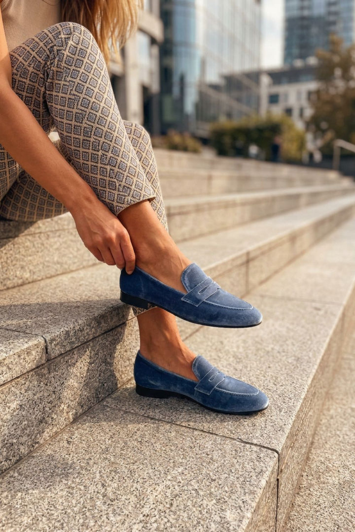 Women’s Velvet Penny Loafer | Slip-On