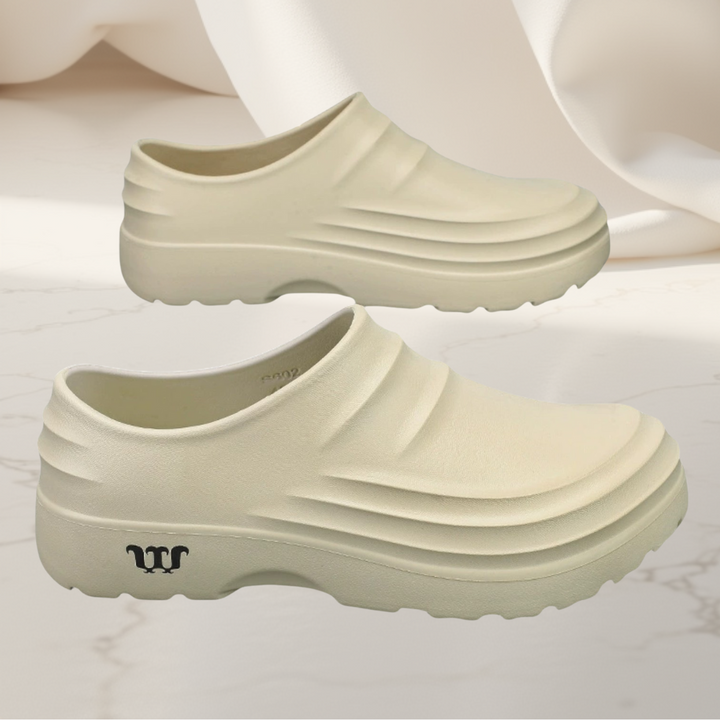 Forte Leather Clog with Support, view 2 - Elena Harper