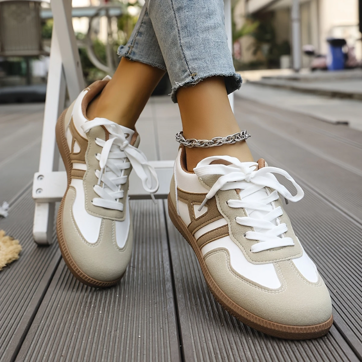 Lucinda Classic Two-Tone Shoes, view 5 - Elena Harper
