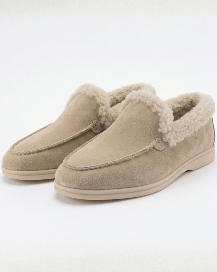 Fur-Lined Moccasins for Men
