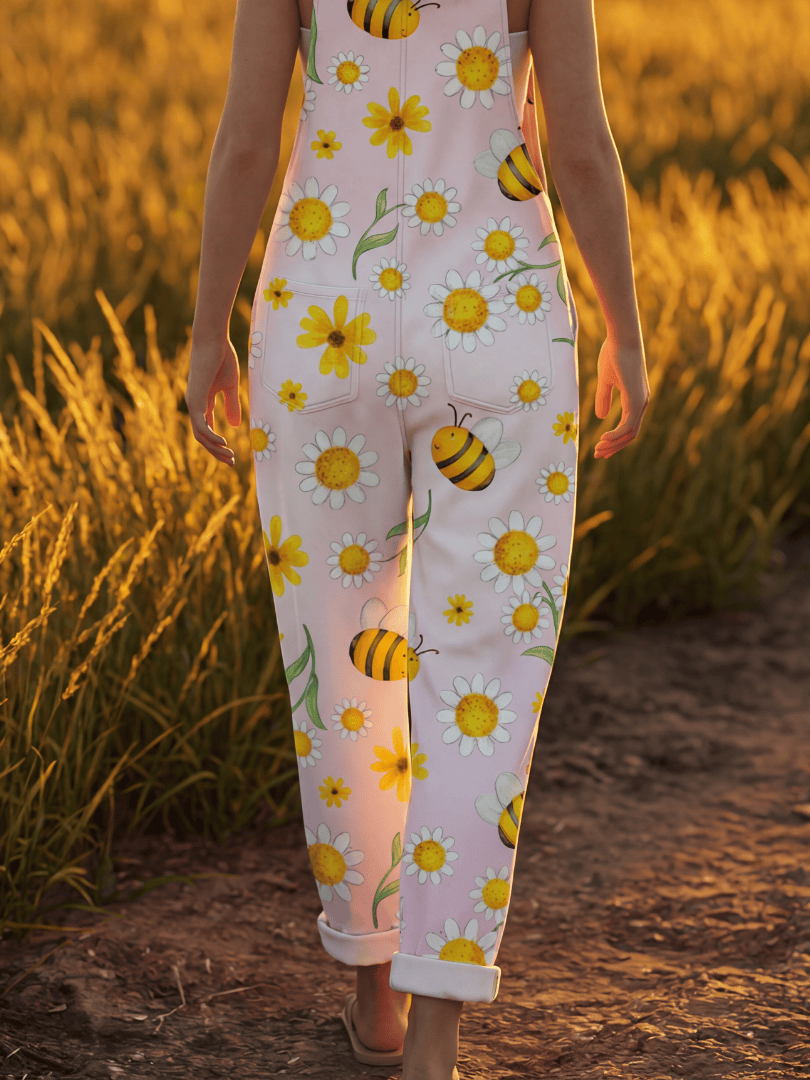 Evangeline™ Bloom Day jumpsuit by Emma & Rose Cape Town, featuring a floral print and stylish relaxed fit.