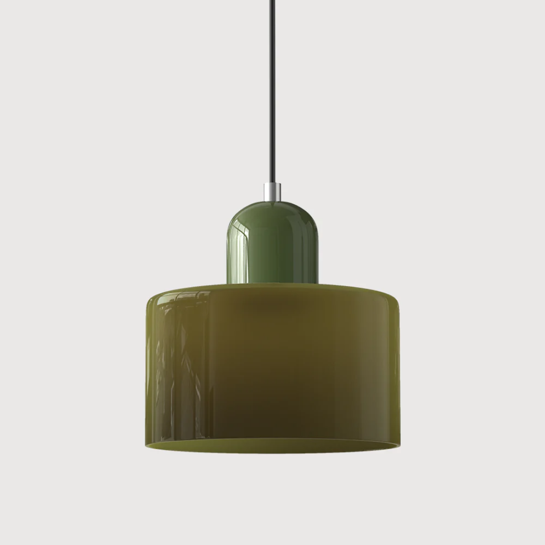 Retro Glass Pendant Lamp with Adjustable Cord