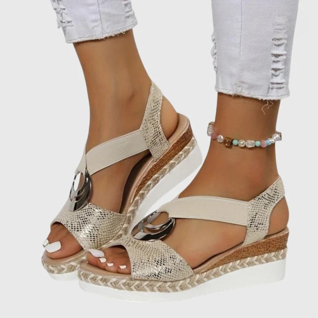 Olalla | Women's Wedge Sandals with Adjustable Strap