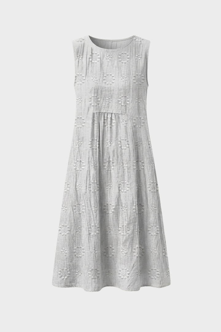 Women's Structured Midi Dress | Sleeveless