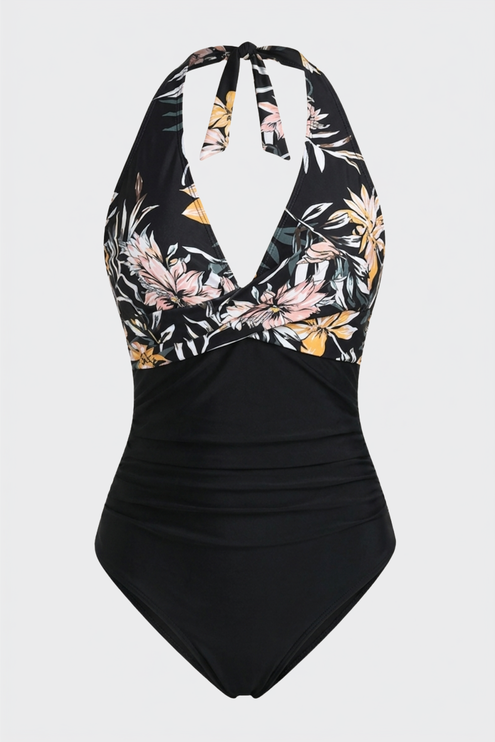 Women's Halter Swimsuit | Tropical Print