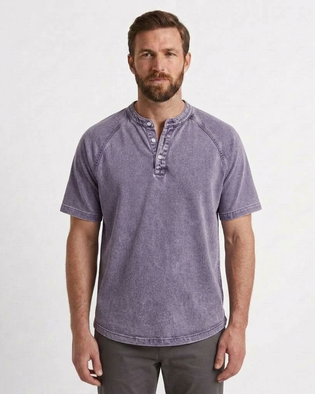 Vintage Henley T-Shirt For Men