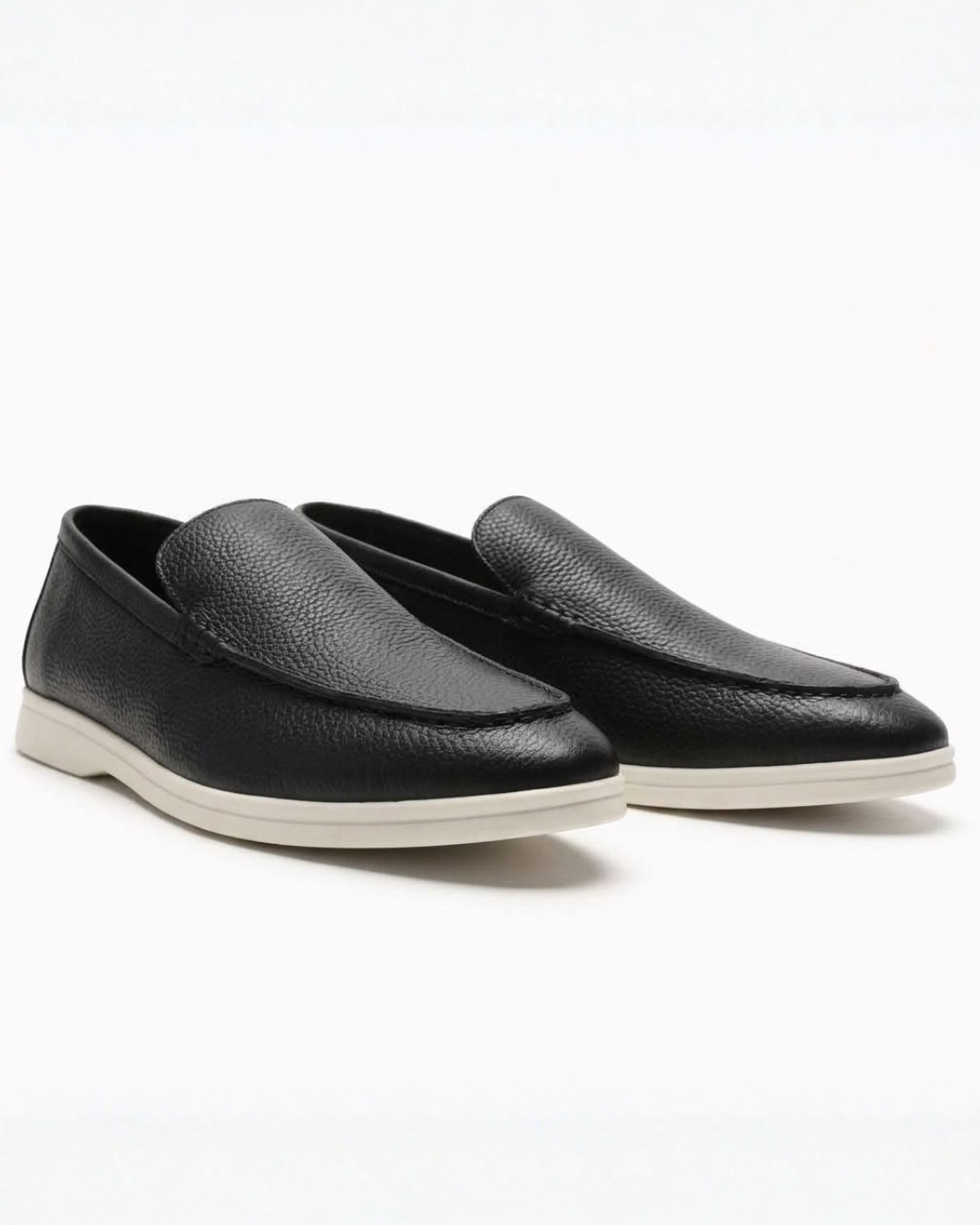 Slip-On Loafers with Stitching for Men