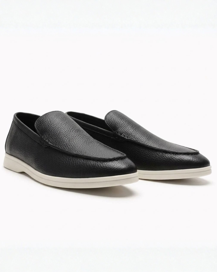 Slip-On Loafers with Stitching for Men