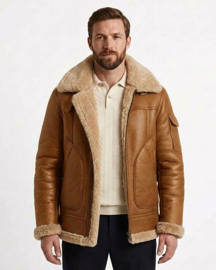 Structured Fleece-Lined Jacket For Men
