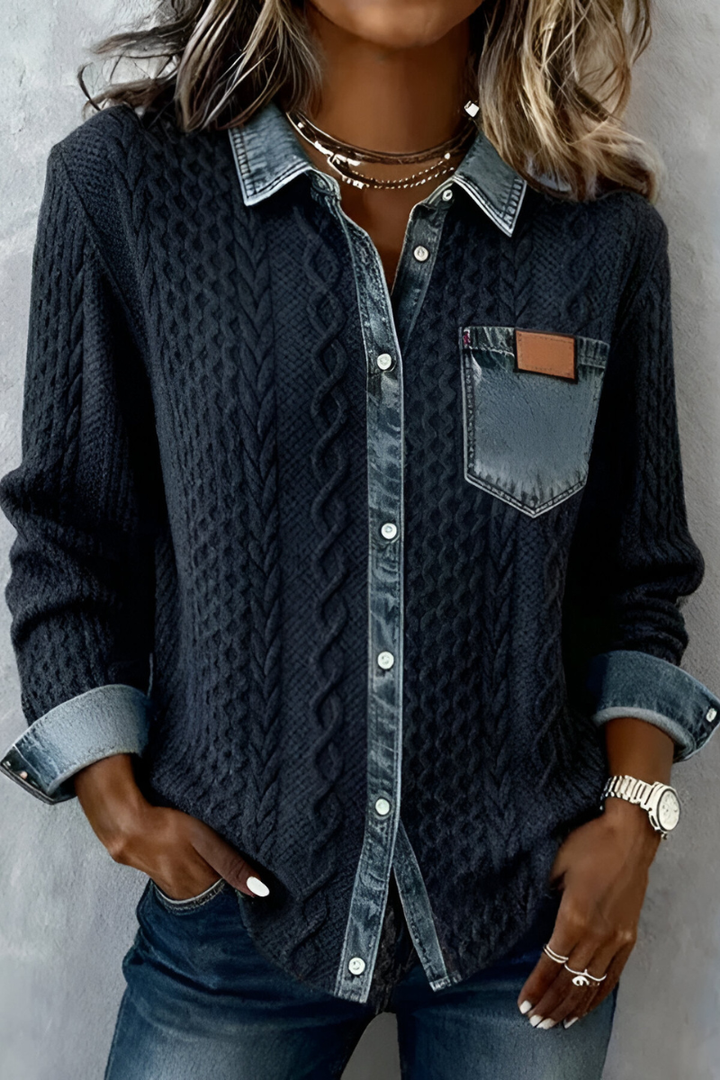 Selo™ | Comfortable Denim Blouse