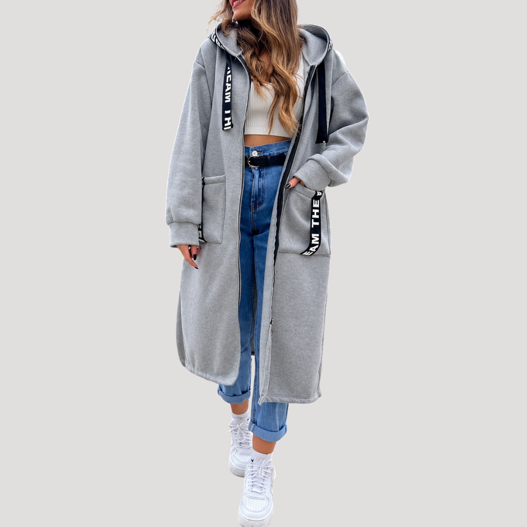 Women's Long Oversized Hooded Coat