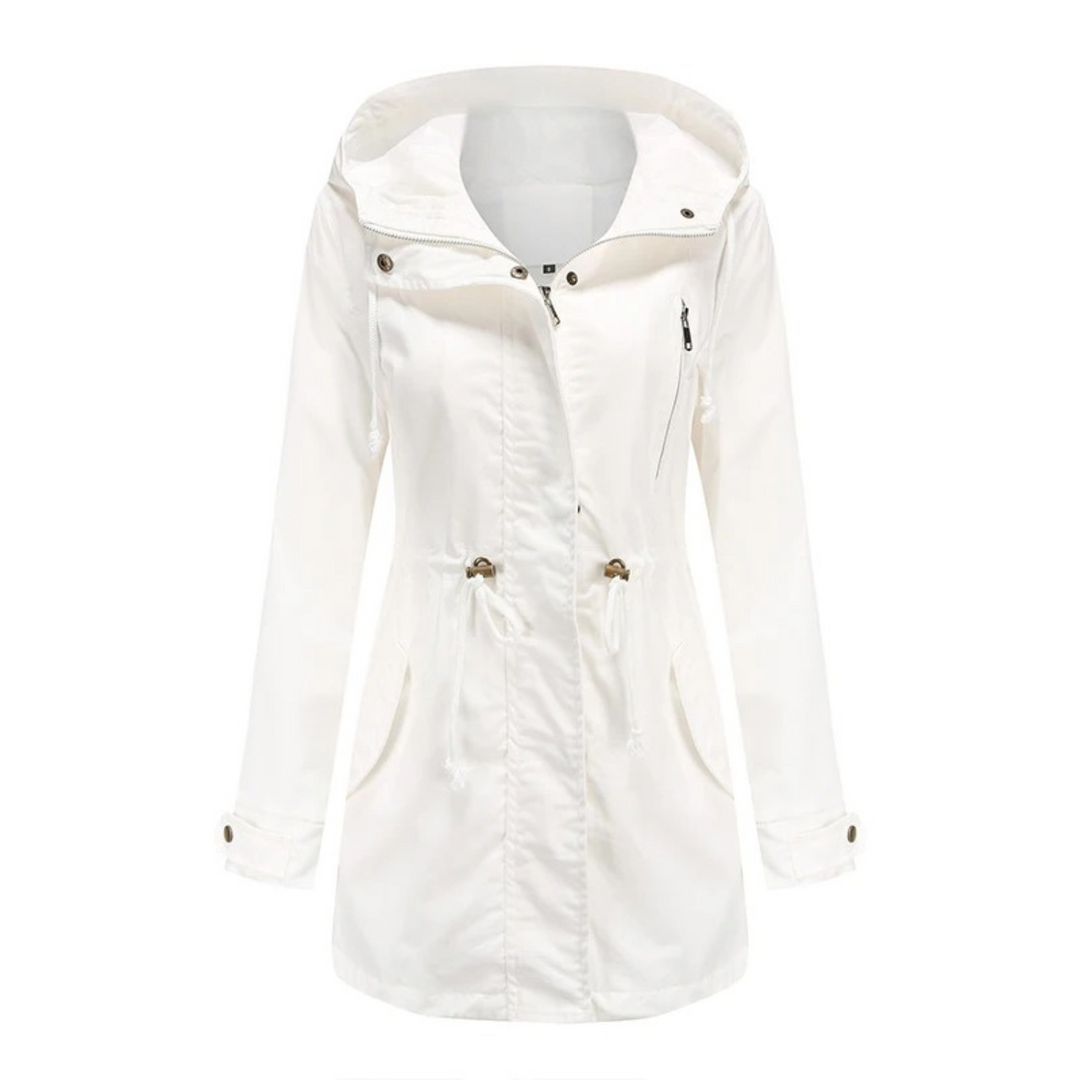 Lightweight and Casual Women's Windbreaker – Comfortable Hooded Jacket