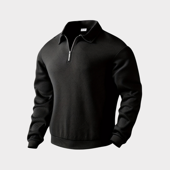 Alexander | Men's Pullover with Half Zip Casual Shirt