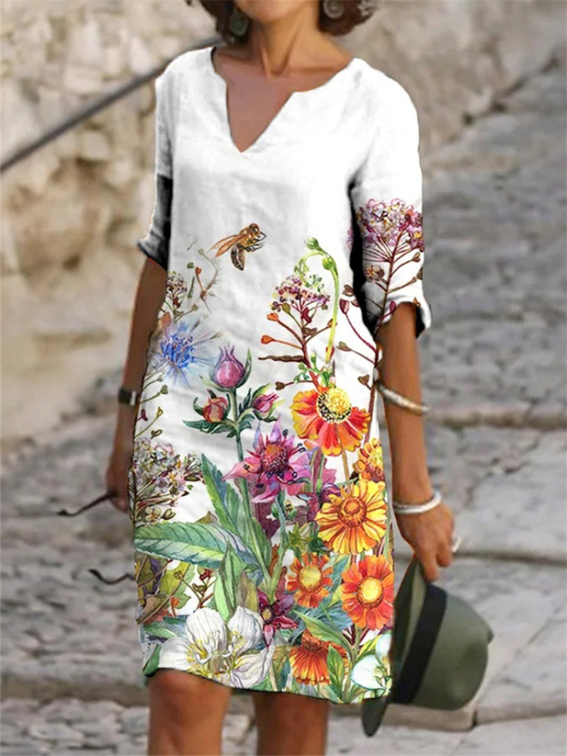 Flora - Dress with Floral Print