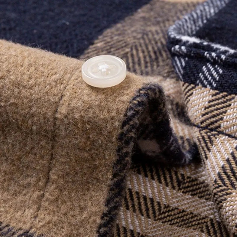 LAURENT MONACO | COSY FLANNEL CHECK SHIRT FOR MEN