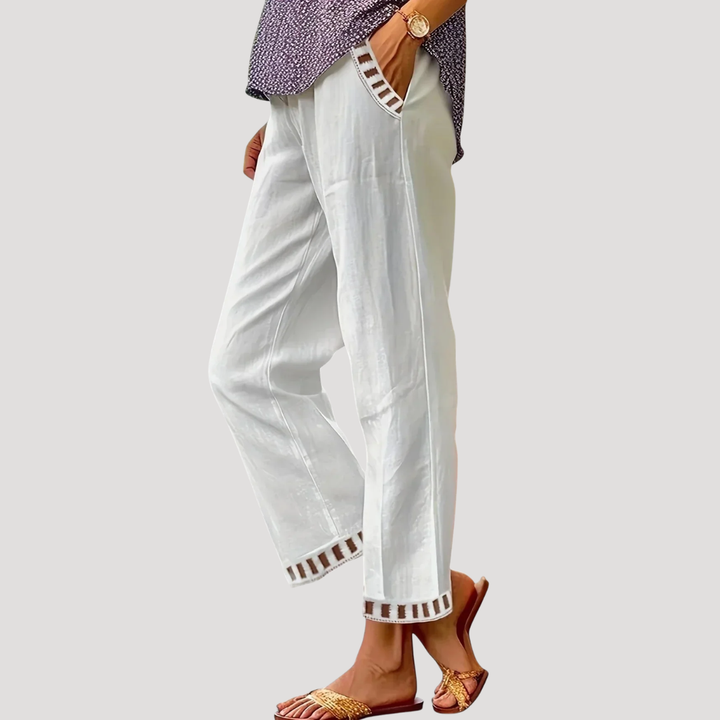 Women's Comfort Straight Pants with Pockets