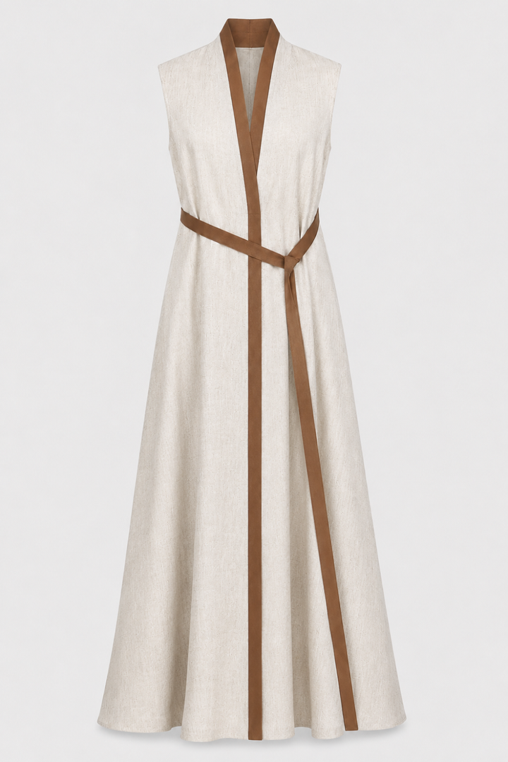 Women's Maxi Dress Contrast | Sleeveless