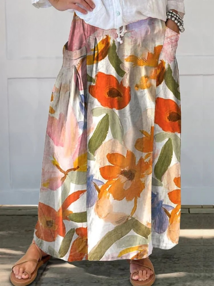 Skirt with Wildflower Pockets