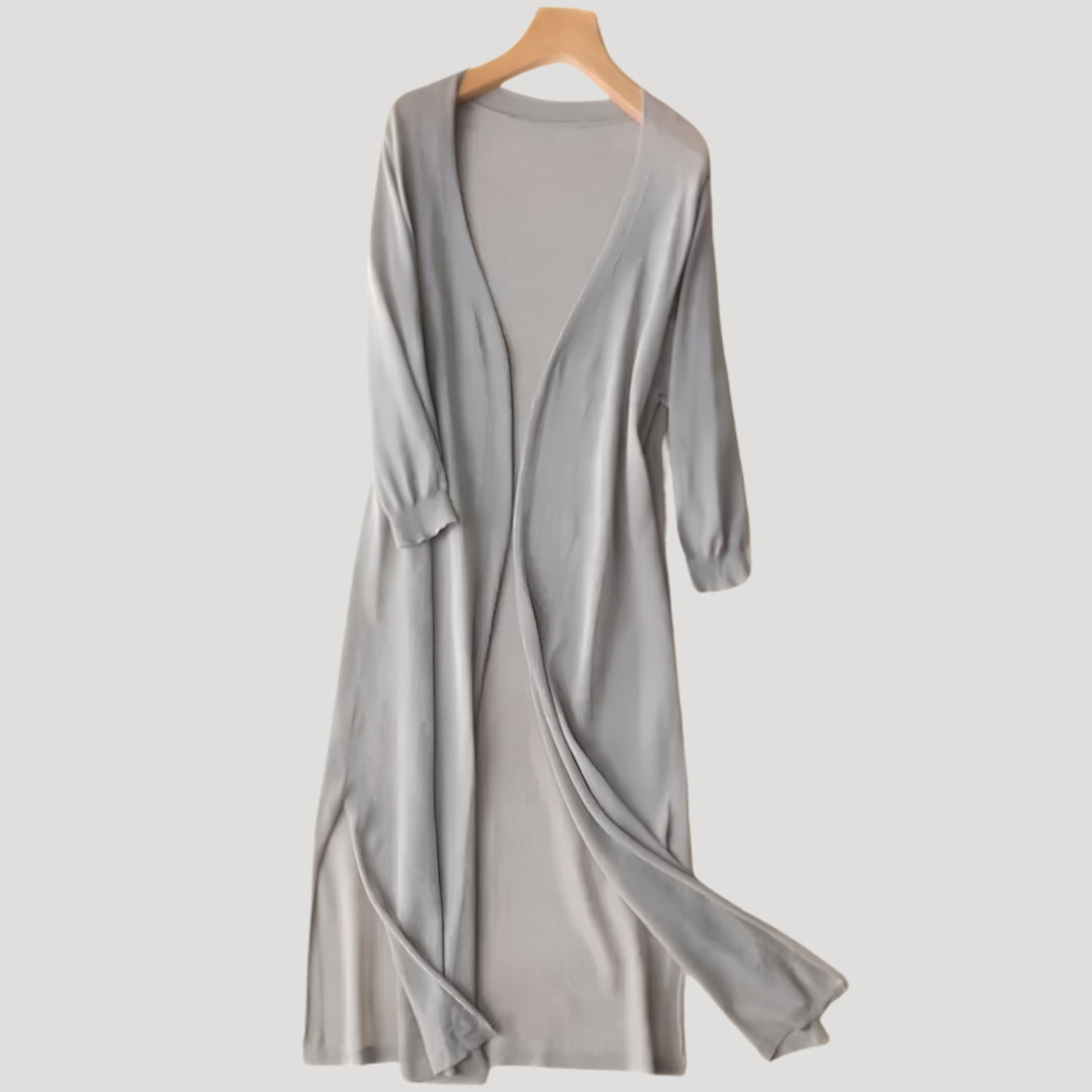 Long Open Front Cardigan for Women