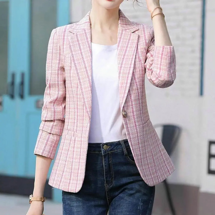 Anna | Women's Casual Blazer with Single-Button Design for the Office