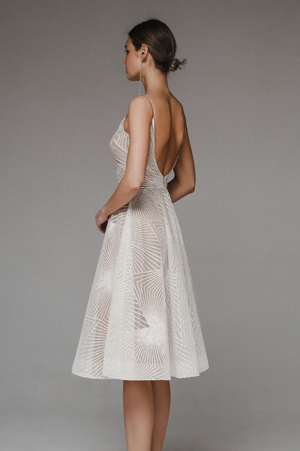 Women's Elegant V-Neck Strap A-Line Dress