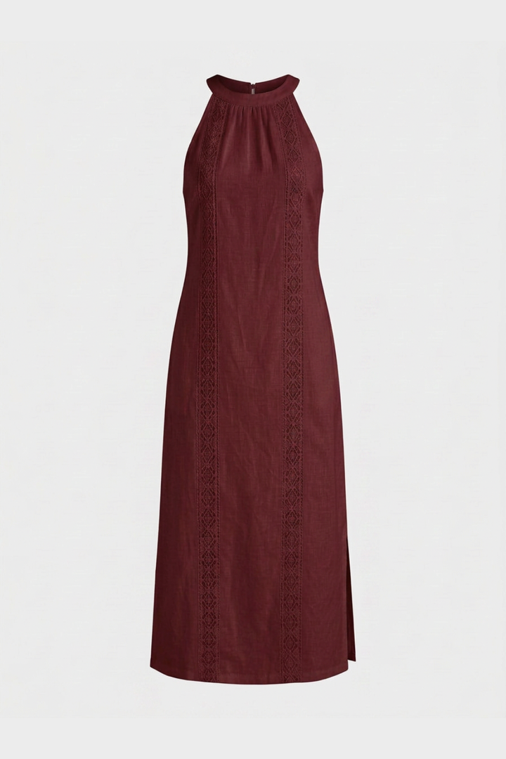 Women's Maxi Dress | Mock Neck Slim