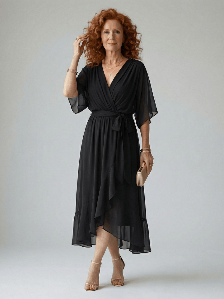 Elric™  |  Light Drape Midi Dress