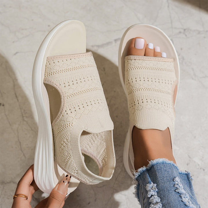 Anita Breathable Platform Sandals, view 5 - Elena Harper
