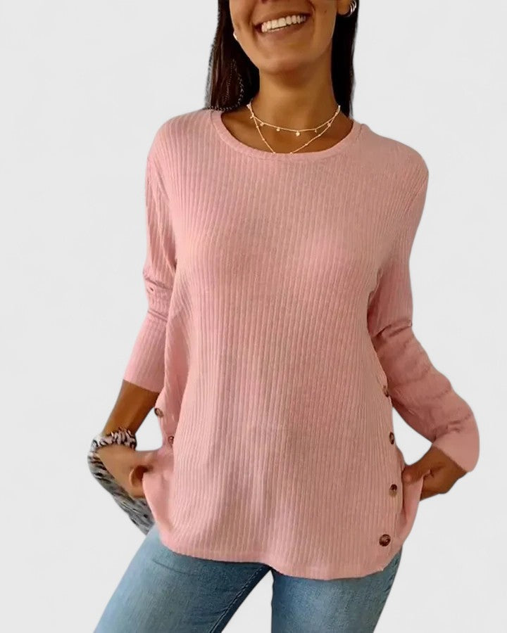 Megan™  |  Elegant Crew Top