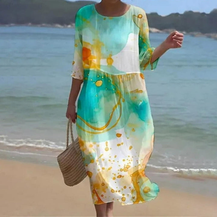 Lucy Elegant Floral Dress - Elena Harper