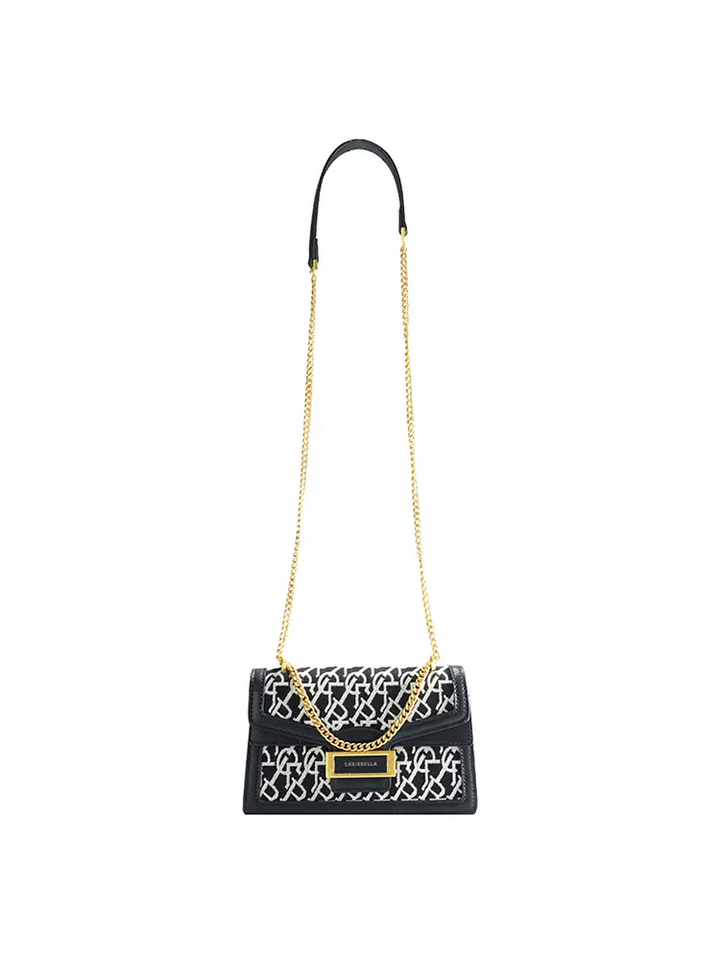 Jacquard Stitch Chain Dionysus Crossbody Bag