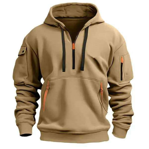 Men's Hoodie with Modern Cut and Flattering Silhouette with Hood